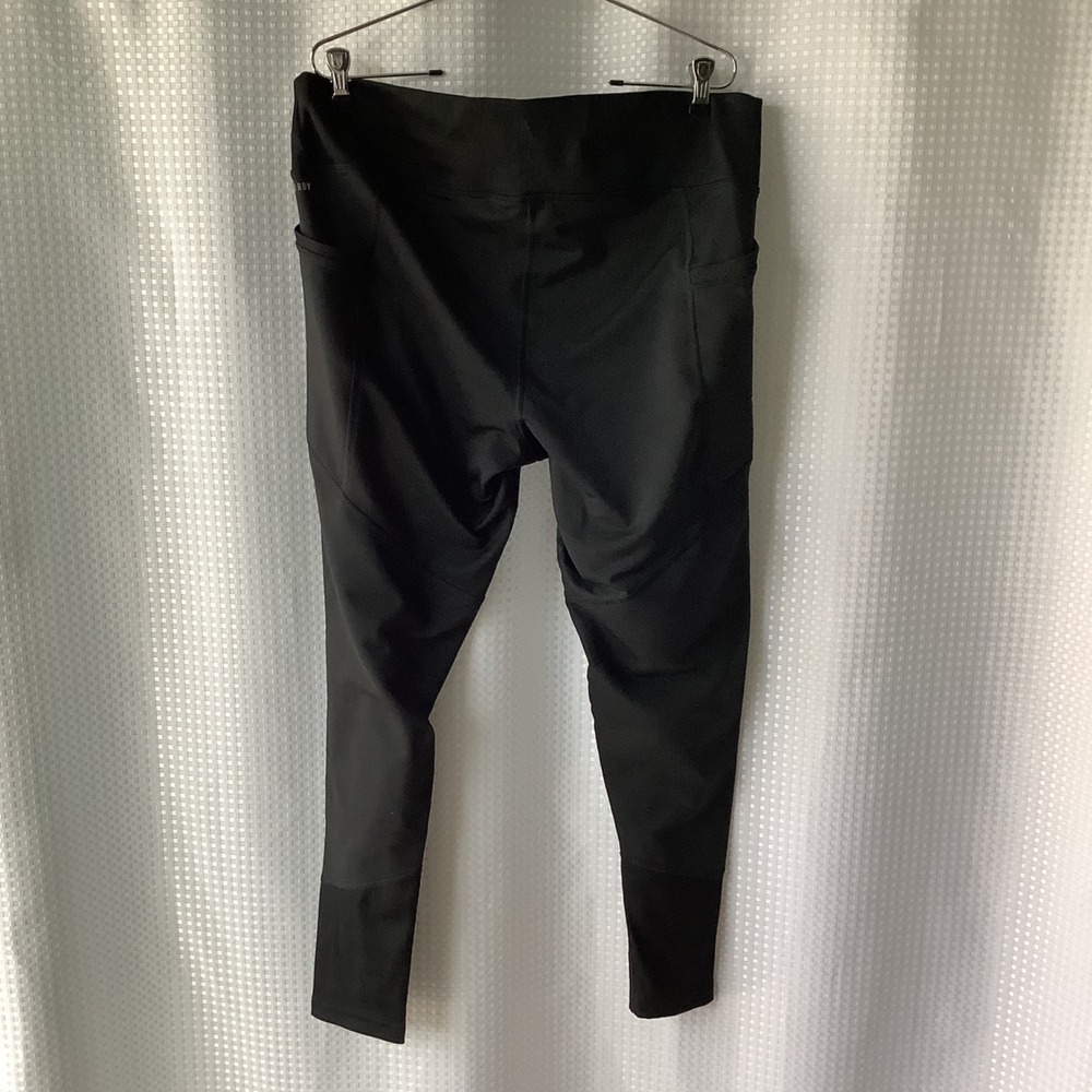 Adidas Optime Stash 7/8 Training Leggings Black w/ Thigh Pockets Sz XL - Picture 3 of 10